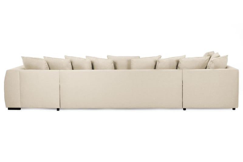 CLARKSVILLE U-soffa Large med Divan Höger Kuvertkuddar Beige - U-soffor