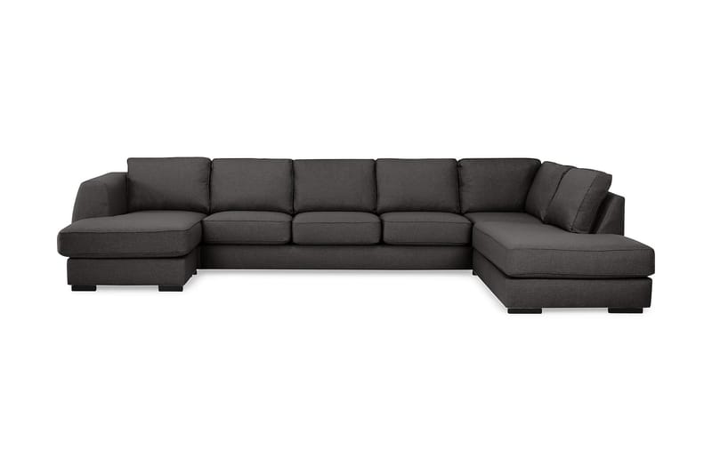 CLARKSVILLE U-soffa Large med Divan Vänster Mörkgrå - Möbler - Vardagsrum - Soffor - U-soffor