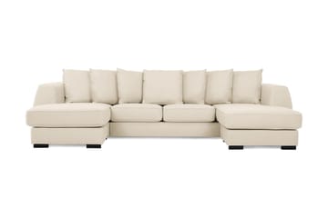 CLARKSVILLE U-soffa med Dubbeldivan Kuvertkuddar Beige