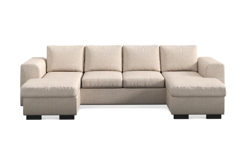 CONNECT Dubbeldivansoffa 4-sits Beige - U-soffor