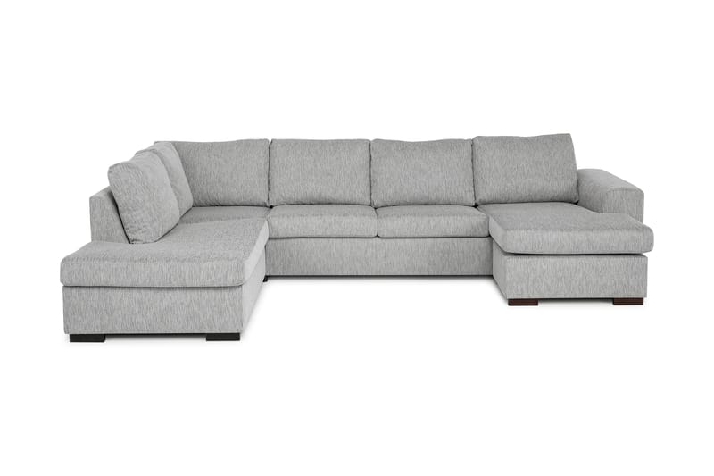 CONNECT U-soffa XL med Divan Höger Ljusgrå - U-soffor