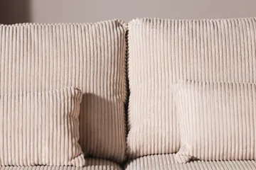 Copenhagen 5-sits Högervänd U-formad Large Soffa med Divan och Schäslong i Manchester - Beige - Möbler - Vardagsrum - Soffor - U-soffor