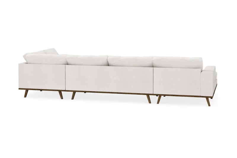 Copenhagen 5-sits Högervänd U-formad Soffa med Divan och Schäslong i Bouclé - Vit - Möbler - Vardagsrum - Soffor - U-soffor