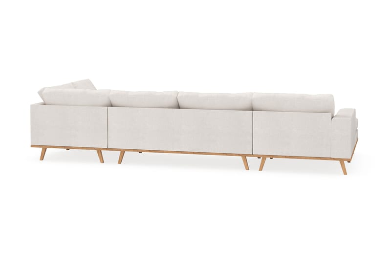 Copenhagen 5-sits Högervänd U-formad Soffa med Divan och Schäslong i Bouclé - Vit - Möbler - Vardagsrum - Soffor - U-soffor