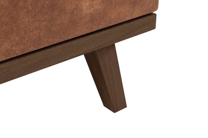 Copenhagen 5-sits Högervänd U-formad Soffa med Divan och Schäslong i Konstläder - Brun - Möbler - Vardagsrum - Soffor - U-soffor