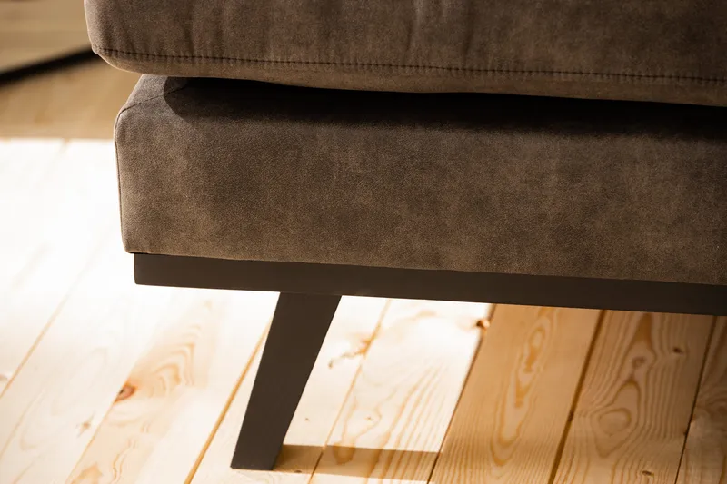 Copenhagen 5-sits Högervänd U-formad Soffa med Divan och Schäslong i Konstläder - Mörkgrå - Möbler - Vardagsrum - Soffor - U-soffor