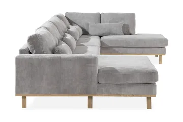 Copenhagen 5-sits Högervänd U-formad Soffa med Divan och Schäslong i Manchester - Ljusgrå - Möbler - Vardagsrum - Soffor - U-soffor