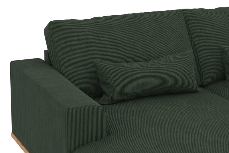 Copenhagen 5-sits Högervänd U-formad Soffa med Divan och Schäslong i Manchester - Mörkgrön - Möbler - Vardagsrum - Soffor - U-soffor