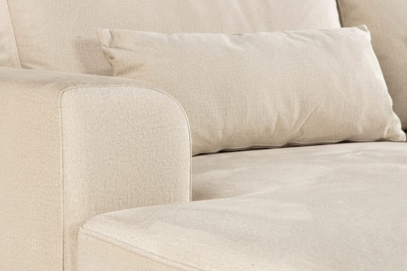 Copenhagen 5-sits Högervänd U-formad Soffa med Divan och Schäslong i Sammet - Beige - Möbler - Vardagsrum - Soffor - U-soffor