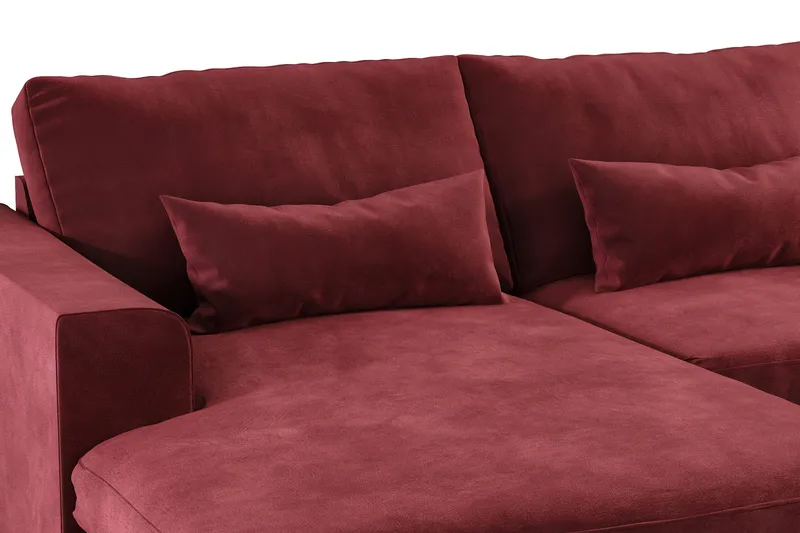 Copenhagen 5-sits Högervänd U-formad Soffa med Divan och Schäslong i Sammet - Lila - Möbler - Vardagsrum - Soffor - U-soffor