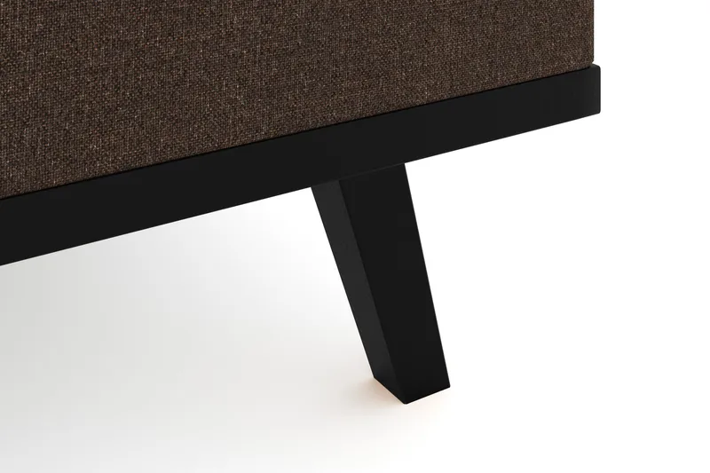 Copenhagen 5-sits Högervänd U-formad Soffa med Divan och Schäslong i Tyg - Brun - Möbler - Vardagsrum - Soffor - U-soffor