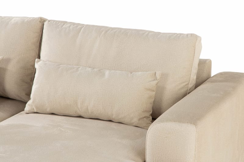 Copenhagen 5-sits Vänstervänd U-formad Large Soffa med Divan och Schäslong i Sammet - Beige - Möbler - Vardagsrum - Soffor - U-soffor