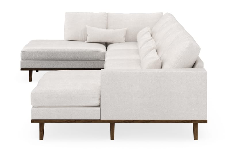 Copenhagen 5-sits Vänstervänd U-formad Soffa med Divan och Schäslong i Bouclé - Vit - Möbler - Vardagsrum - Soffor - U-soffor