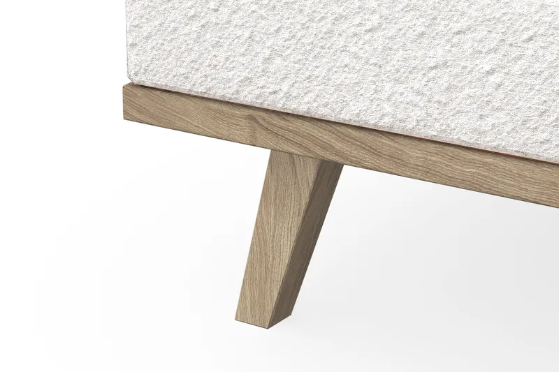 Copenhagen 5-sits Vänstervänd U-formad Soffa med Divan och Schäslong i Bouclé - Vit - Möbler - Vardagsrum - Soffor - U-soffor