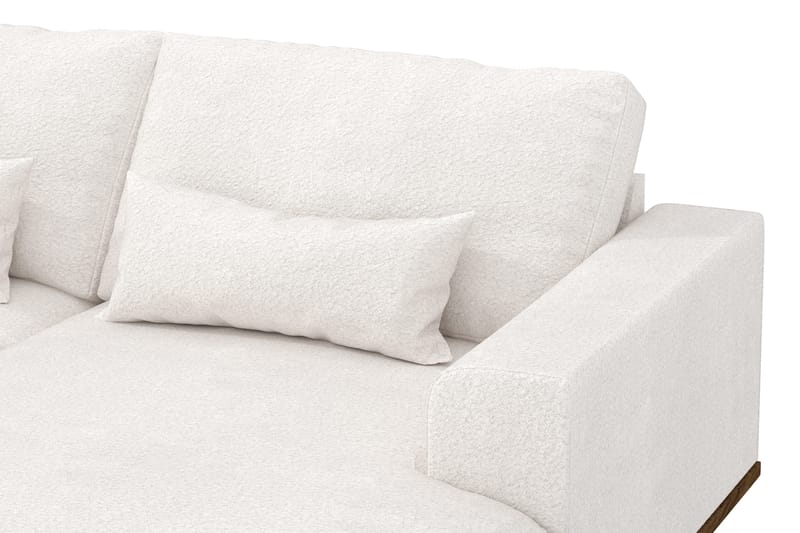Copenhagen 5-sits Vänstervänd U-formad Soffa med Divan och Schäslong i Bouclé - Vit - Möbler - Vardagsrum - Soffor - U-soffor