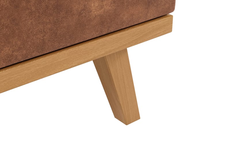 Copenhagen 5-sits Vänstervänd U-formad Soffa med Divan och Schäslong i Konstläder - Brun - Möbler - Vardagsrum - Soffor - U-soffor