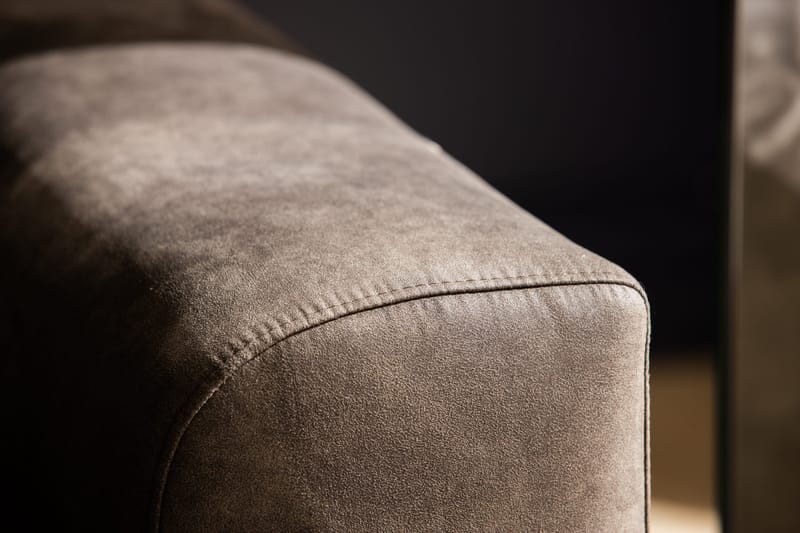 Copenhagen 5-sits Vänstervänd U-formad Soffa med Divan och Schäslong i Konstläder - Mörkgrå - Möbler - Vardagsrum - Soffor - U-soffor