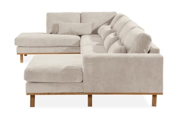 Copenhagen 5-sits Vänstervänd U-formad Soffa med Divan och Schäslong i Manchester - Beige - Möbler - Vardagsrum - Soffor - U-soffor
