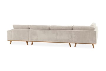 Copenhagen 5-sits Vänstervänd U-formad Soffa med Divan och Schäslong i Manchester - Beige - Möbler - Vardagsrum - Soffor - U-soffor