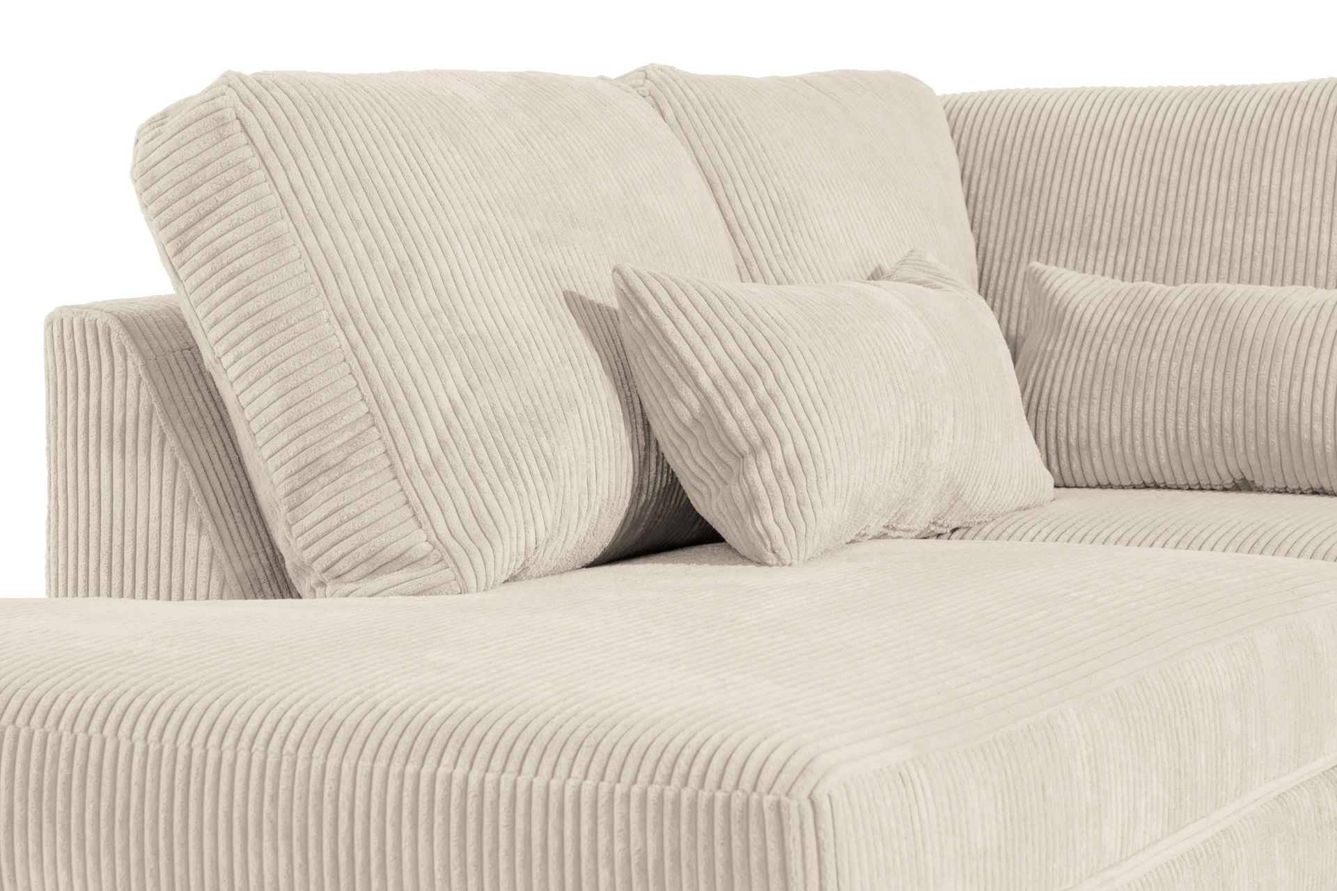 Copenhagen 5-sits Vänstervänd U-formad Soffa med Divan och Schäslong i Manchester - Beige - Möbler - Vardagsrum - Soffor - U-soffor