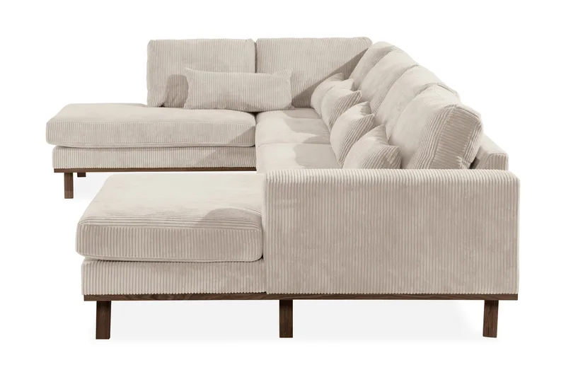 Copenhagen 5-sits Vänstervänd U-formad Soffa med Divan och Schäslong i Manchester - Beige - Möbler - Vardagsrum - Soffor - U-soffor