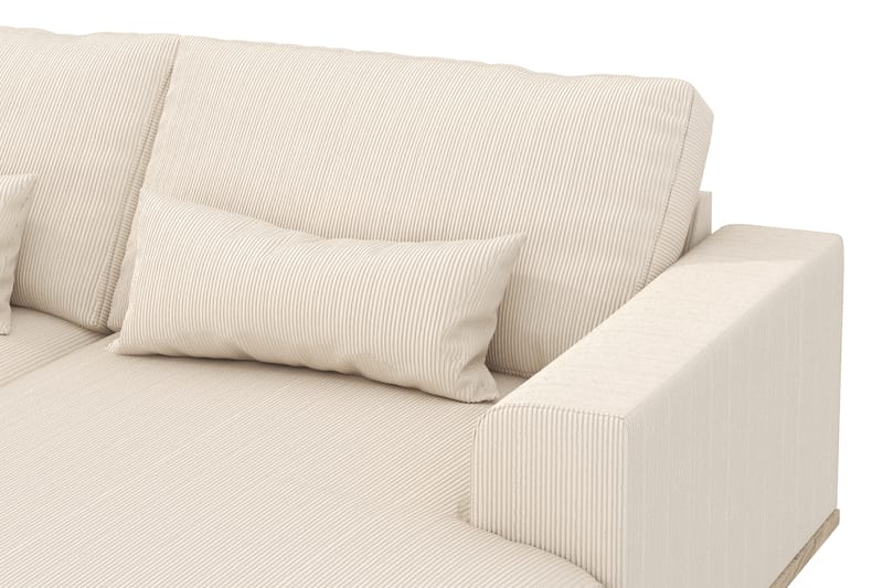 Copenhagen 5-sits Vänstervänd U-formad Soffa med Divan och Schäslong i Manchester - Beige - Möbler - Vardagsrum - Soffor - U-soffor