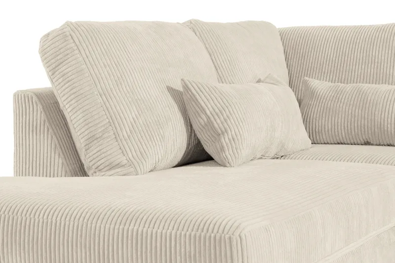 Copenhagen 5-sits Vänstervänd U-formad Soffa med Divan och Schäslong i Manchester - Beige - Möbler - Vardagsrum - Soffor - U-soffor