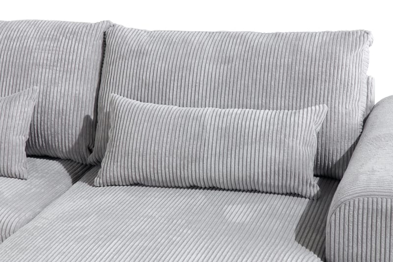 Copenhagen 5-sits Vänstervänd U-formad Soffa med Divan och Schäslong i Manchester - Ljusgrå - Möbler - Vardagsrum - Soffor - U-soffor