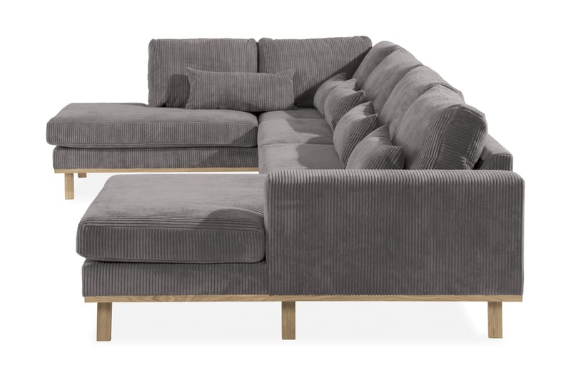 Copenhagen 5-sits Vänstervänd U-formad Soffa med Divan och Schäslong i Manchester - Mörkgrå - Möbler - Vardagsrum - Soffor - U-soffor