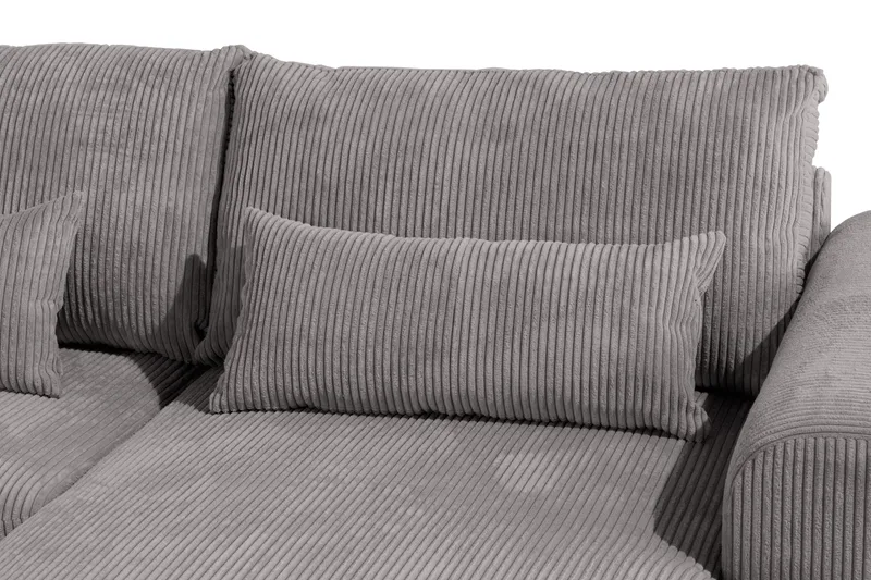 Copenhagen 5-sits Vänstervänd U-formad Soffa med Divan och Schäslong i Manchester - Mörkgrå - Möbler - Vardagsrum - Soffor - U-soffor
