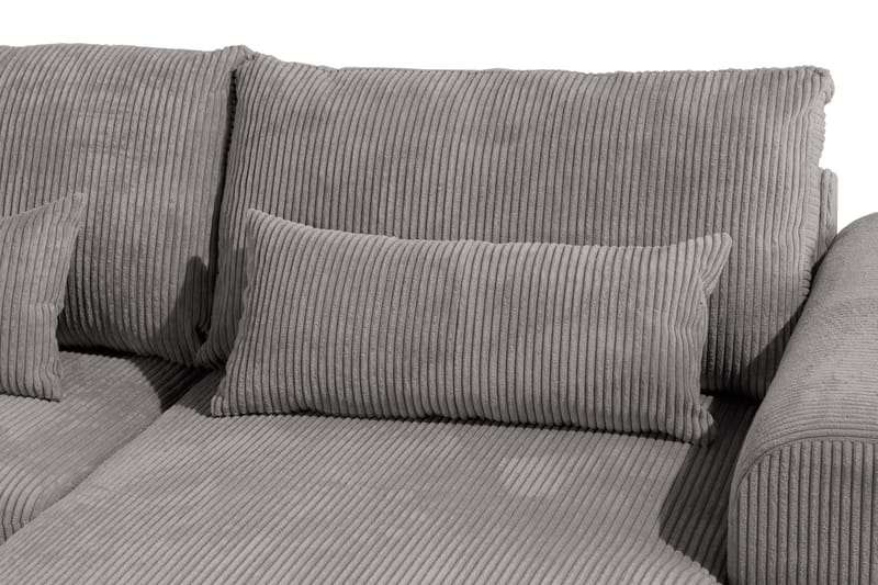 Copenhagen 5-sits Vänstervänd U-formad Soffa med Divan och Schäslong i Manchester - Mörkgrå - Möbler - Vardagsrum - Soffor - U-soffor