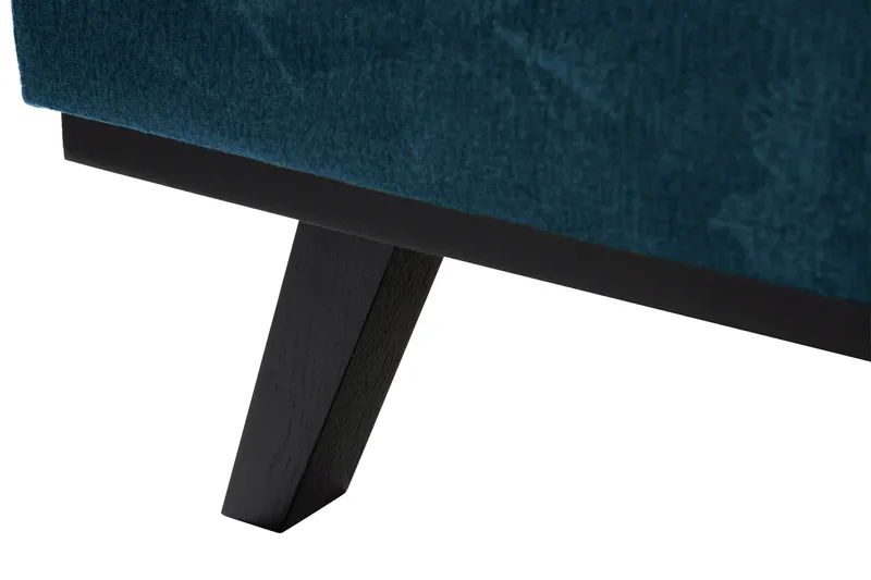 Copenhagen 5-sits Vänstervänd U-formad Soffa med Divan och Schäslong i Sammet - Blå - Möbler - Vardagsrum - Soffor - U-soffor