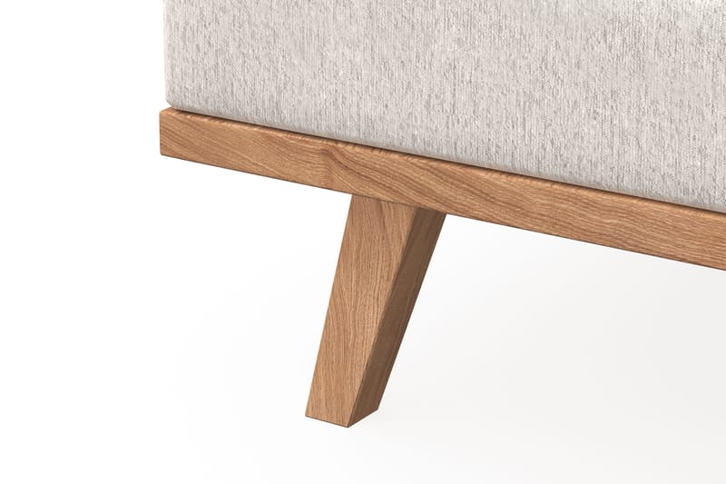 Copenhagen 5-sits Vänstervänd U-formad Soffa med Divan och Schäslong i Sammet - Krämvit - Möbler - Vardagsrum - Soffor - U-soffor