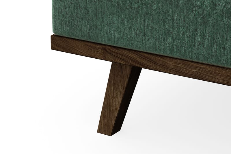 Copenhagen 5-sits Vänstervänd U-formad Soffa med Divan och Schäslong i Sammet - Mörkgrön - Möbler - Vardagsrum - Soffor - U-soffor