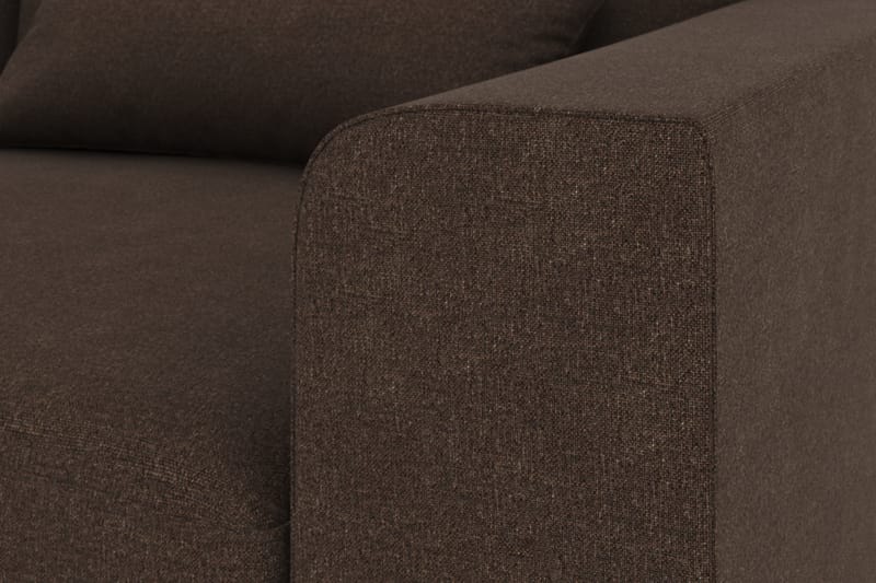 Copenhagen 5-sits Vänstervänd U-formad Soffa med Divan och Schäslong i Tyg - Brun - Möbler - Vardagsrum - Soffor - U-soffor