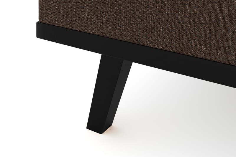 Copenhagen 5-sits Vänstervänd U-formad Soffa med Divan och Schäslong i Tyg - Brun - Möbler - Vardagsrum - Soffor - U-soffor