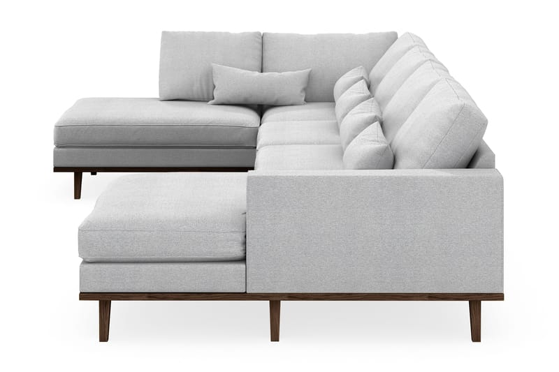 Copenhagen 5-sits Vänstervänd U-formad Soffa med Divan och Schäslong i Tyg - Ljusgrå - Möbler - Vardagsrum - Soffor - U-soffor