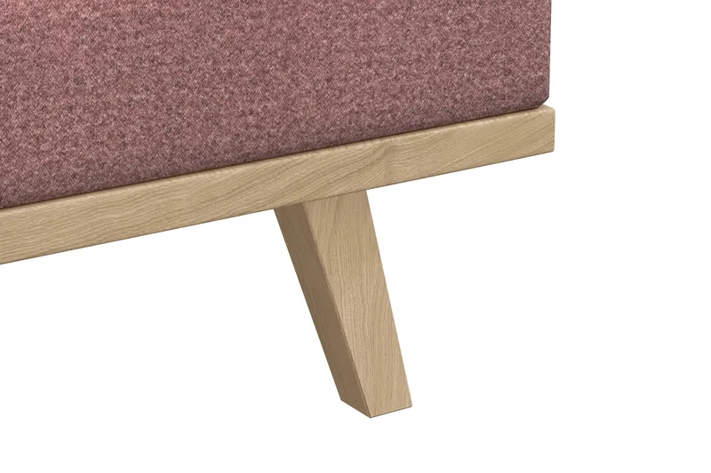 Copenhagen 5-sits Vänstervänd U-formad Soffa med Divan och Schäslong i Tyg - Rosa - Möbler - Vardagsrum - Soffor - U-soffor