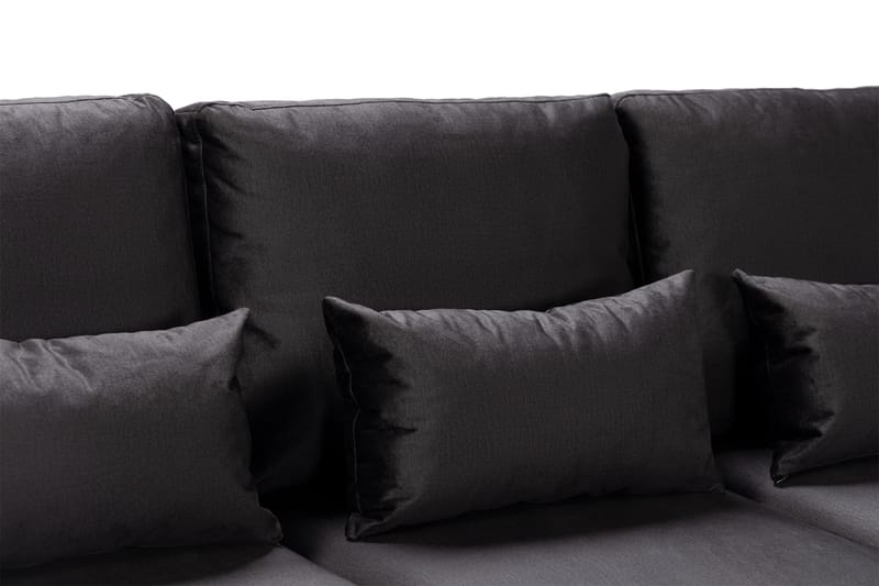 Copenhagen Compact 4-sits Högervänd U-formad Large Soffa med Divan och Schäslong i Sammet - Mörkgrå - Möbler - Vardagsrum - Soffor - U-soffor