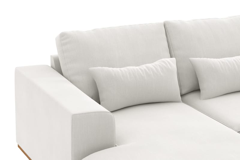 Copenhagen Compact 4-sits Högervänd U-formad Soffa med Divan och Schäslong i Tyg - Ljusgrå - Möbler - Vardagsrum - Soffor - U-soffor