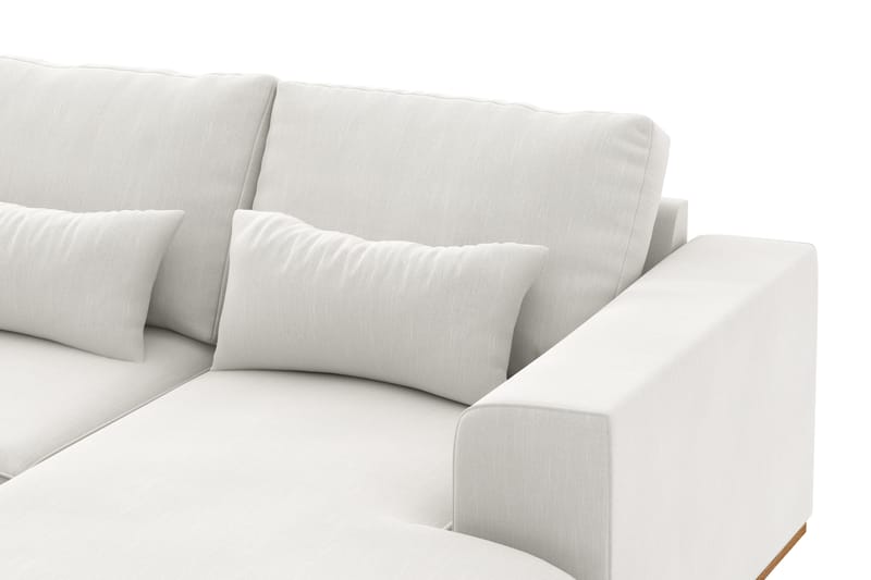 Copenhagen Compact 4-sits Vänstervänd U-formad Soffa med Divan och Schäslong i Tyg - Ljusgrå - Möbler - Vardagsrum - Soffor - U-soffor