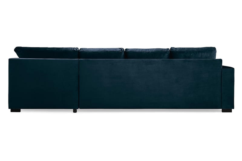 Crazy 4-sits Högervänd U-formad Large Soffa med Divan och Schäslong i Sammet - Blå - Möbler - Vardagsrum - Soffor - U-soffor