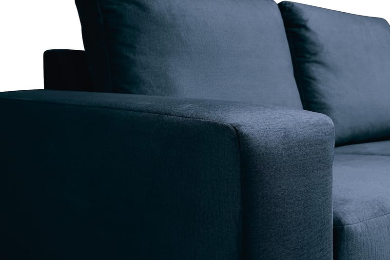 Crazy 4-sits Högervänd U-formad Large Soffa med Divan och Schäslong i Sammet - Blå - Möbler - Vardagsrum - Soffor - U-soffor