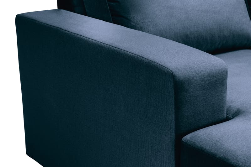 Crazy 4-sits Högervänd U-formad Large Soffa med Divan och Schäslong i Sammet - Blå - Möbler - Vardagsrum - Soffor - U-soffor