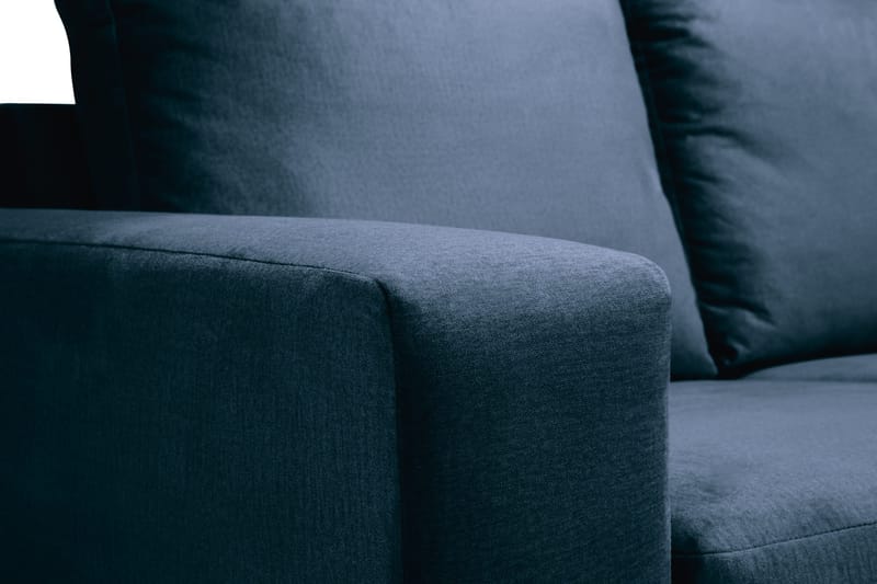 Crazy 4-sits Högervänd U-formad Large Soffa med Divan och Schäslong i Sammet - Blå - Möbler - Vardagsrum - Soffor - Sammetssoffor