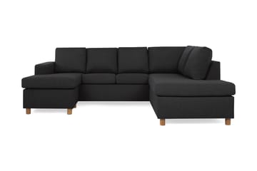 Crazy 4-sits Högervänd U-formad Large Soffa med Divan och Schäslong i Tyg