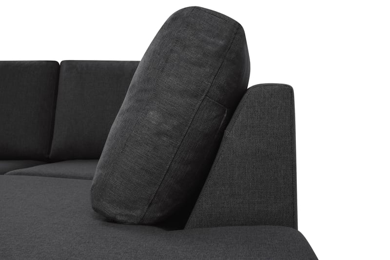 Crazy 4-sits Högervänd U-formad Large Soffa med Divan och Schäslong i Tyg - Antracit - Möbler - Vardagsrum - Soffor - U-soffor