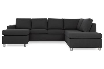 Crazy 4-sits Högervänd U-formad Large Soffa med Divan och Schäslong i Tyg