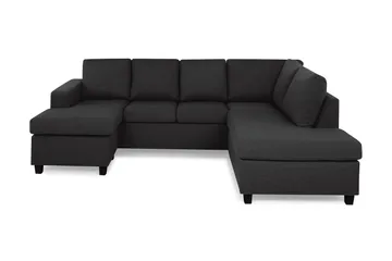 Crazy 4-sits Högervänd U-formad Large Soffa med Divan och Schäslong i Tyg