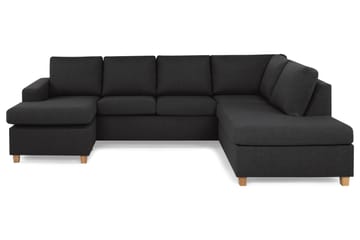 Crazy 4-sits Högervänd U-formad Large Soffa med Divan och Schäslong i Tyg